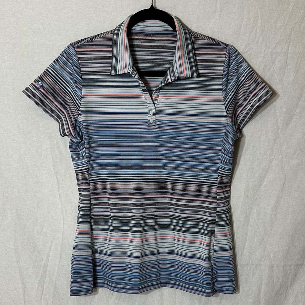 Women’s Medium Antigua Fitted Polo Golf Tennis Pickleball